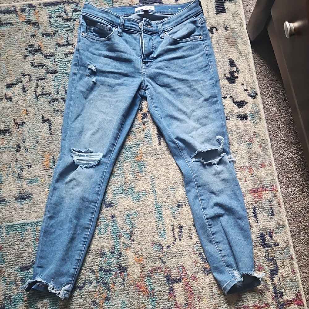 Lucky Brand Light Blue Distressed Skinny Jeans